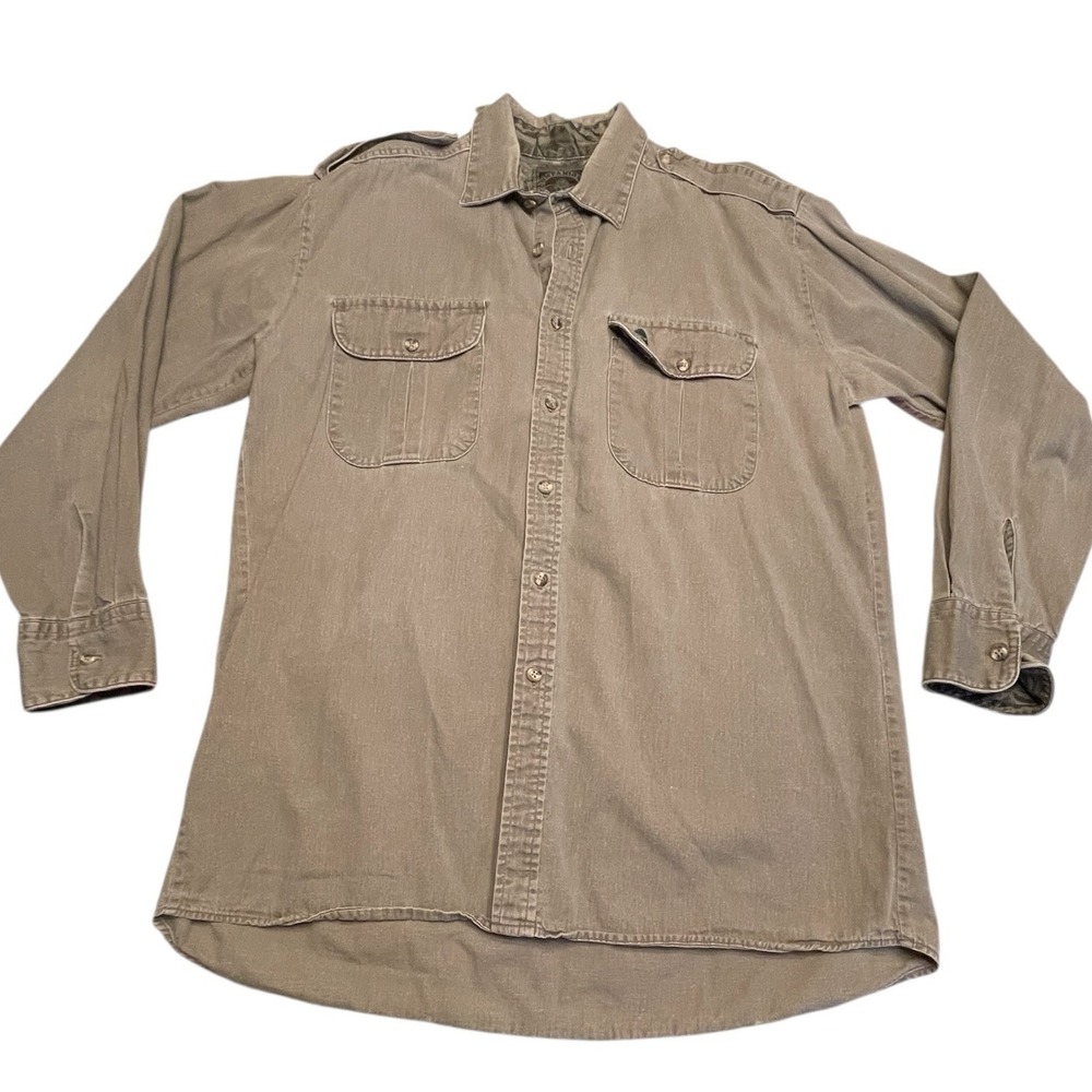 Vintage Mossy Oak Companions Long Sleeve Button Up Shirt Mens Size Large USA